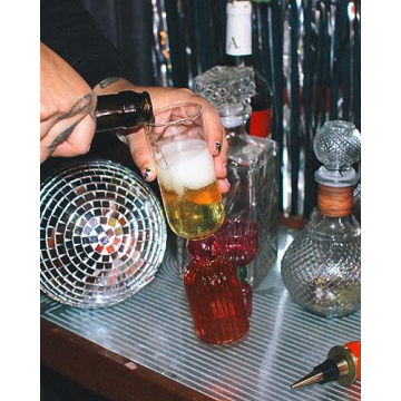 ban.do Cute Cocktail Glass Set for Bar Cart