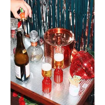 ban.do Cute Cocktail Glass Set for Bar Cart