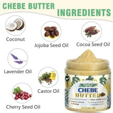 Natural Chebe Hair Oil for Hair Growth Chebe Oil Moisturizer for Scalp, African Chebe Powder for Hair Growth Stronger, Thicker, Longer Hair, 10 in 1 Chebe Hair Growth Oil Braid Bonnet for Sleeping