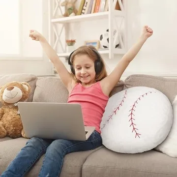 OurHonor Baseball Plush 18 Inch Soft Pillow for Kids