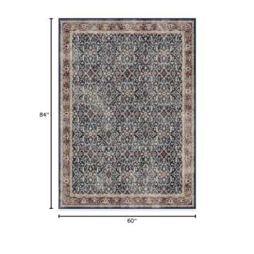 Ruggable 5x7 Celestine Sapphire Washable Area Rug