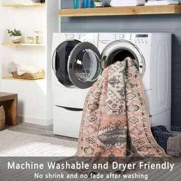 Vivorug Washable 8x10 Area Rug Ultra Soft Non-Slip