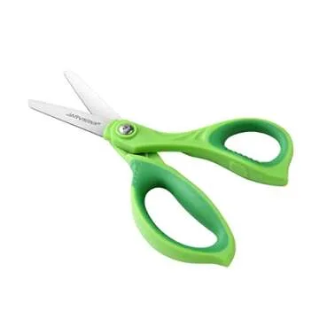 JARVISTAR 4 Pack Blunt Kids Scissors: 5.5” Small Safety Stainless Steel Blades with Cover for Scho...