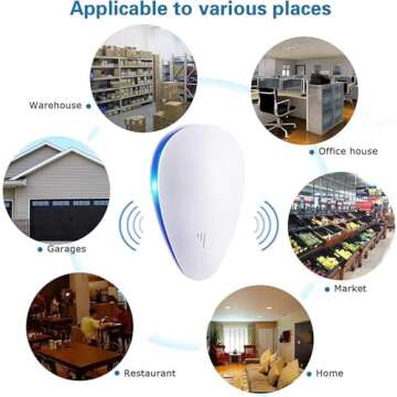 Mice Repellent Indoor Ultrasonic Pest Control Plug-In