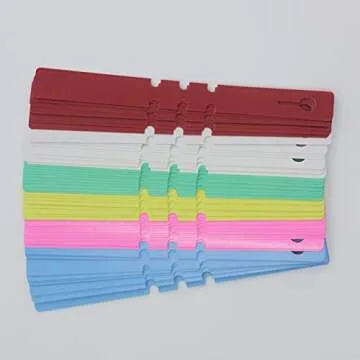 Mziart 120Pcs Colorful Adjustable Plant Labels Tags Wrap Around