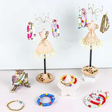 ZZLWAN Preppy Bracelets for Girls: Colorful Stackable Surfer Beaded Jewelry