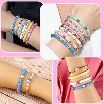 ZZLWAN Preppy Friendship Bracelets for Girls - Gift Set