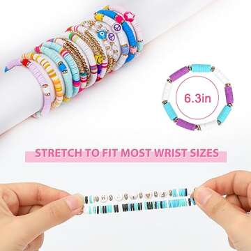 ZZLWAN Preppy Friendship Bracelets for Girls - Gift Set