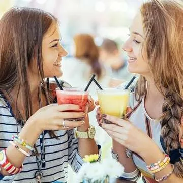 ZZLWAN Preppy Friendship Bracelets for Girls - Gift Set