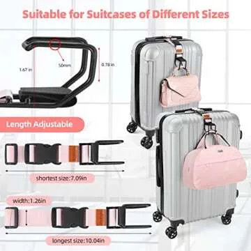 Exshoiu Luggage Hook Strap for Hands-Free Travel