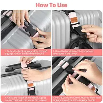 Exshoiu Luggage Hook Strap for Hands-Free Travel