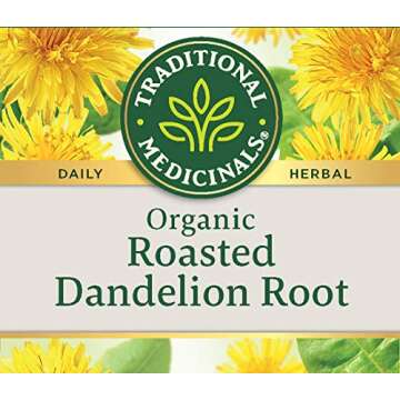 Roasted Dandelion Root Tea - 16 Count - Pack of 1, 0.85 oz