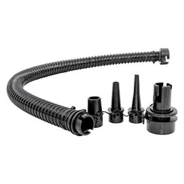 Airhead High Pressure Air Pump, 120V, Quickly Inflates/Delates Tubes, Boats, Rafts, Yellow/Black