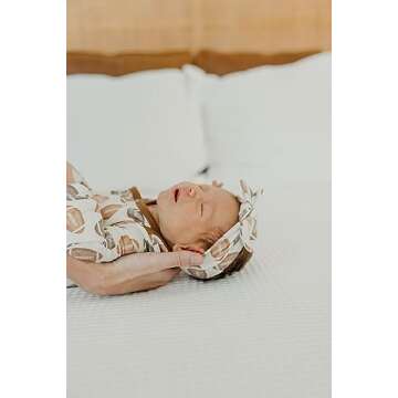 Stylish Copper Pearl Baby Bows for Newborns and Infants