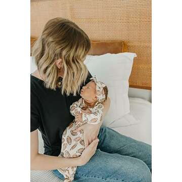 Stylish Copper Pearl Baby Bows for Newborns and Infants