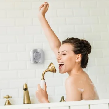 Waterproof Bluetooth Shower Speaker with 10H Playtime & Mic