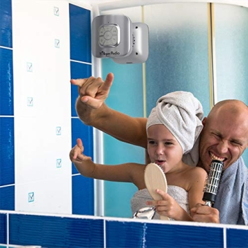 Waterproof Bluetooth Shower Speaker with 10H Playtime & Mic