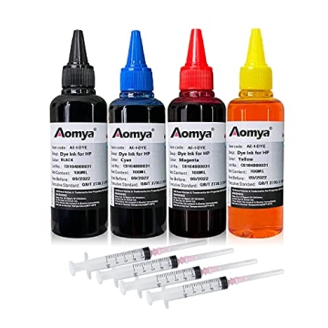 Aomya Ink Refill Kit for HP Printers - 100ml