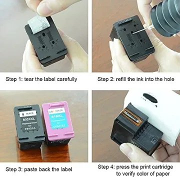 Aomya Ink Refill Kit for HP Printers - 100ml