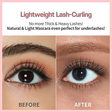 ETUDE Curl Fix Mascara #1 Black | A curl fix mascara that keeps fine eyelashes powerfully curled up for 24 hours by ETUDE's own Curl 24H Technology, Korean Makeup, Kbeauty, Perfect for Gift