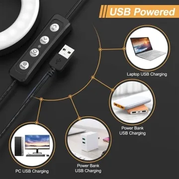 Ruyilam Laptop Ring Light for Video Conferencing