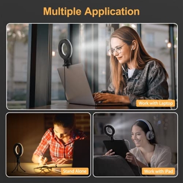 Ruyilam Laptop Ring Light for Video Conferencing