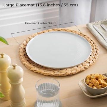 Dehaus® Round Placemats: Set of 6 Boho Table Mats