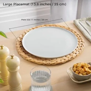 Dehaus® Round Placemats: Set of 6 Boho Table Mats