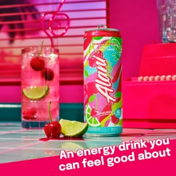 Alani Nu Sugar Free Cherry Twist Energy Drink 200mg Caffeine