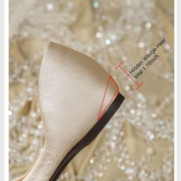 Gloritmo Square Toe Rhinestone Flats for All Occasions