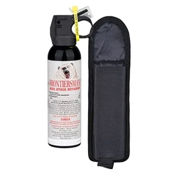 SABRE Frontiersman 7.9 oz. Bear Spray, Maximum Strength 2.0% Major Capsaicinoids, Powerful 30 ft. Ra...
