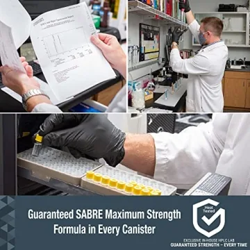 SABRE Frontiersman 7.9 oz. Bear Spray, Maximum Strength 2.0% Major Capsaicinoids, Powerful 30 ft. Range Deterrent, Outdoor Camping & Hiking Protection, Quick Draw Holster Multipack Options