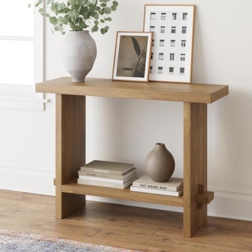 Nathan James Virgo Wood Accent Storage Console Sofa Table