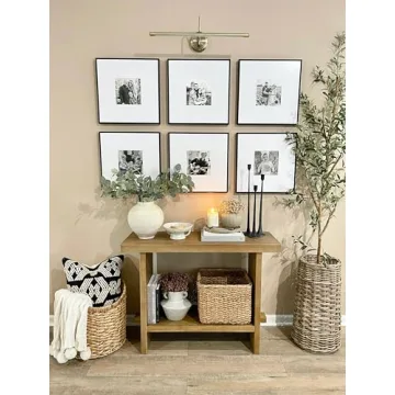 Nathan James Virgo Wood Accent Storage Console Sofa Table