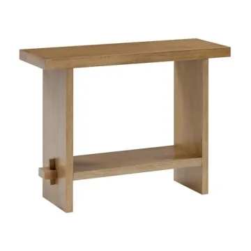 Nathan James Virgo Wood Accent Storage Console Sofa Table