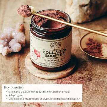 Anima Mundi Apothecary Vegan Collagen Booster Powder - Beauty Supplement for Skin, Hair & Nails, Eas...