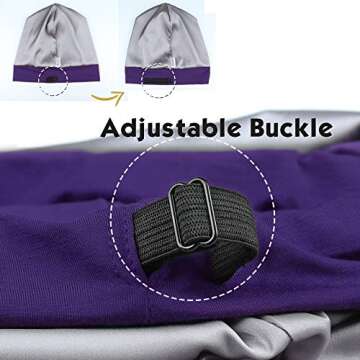FocusCare Satin Lined Sleep Cap for Black Women