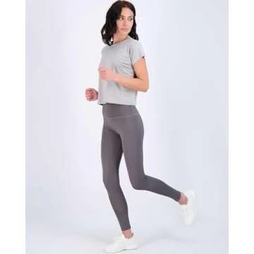 Real Essentials Women's Crop Tops 5 Pack - Activewear
