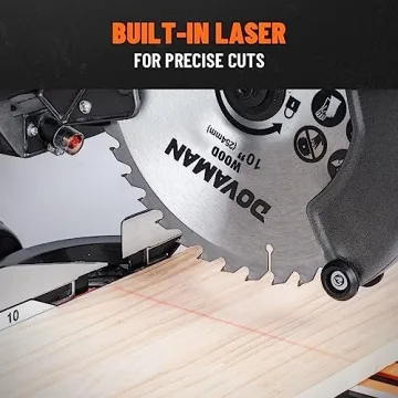 DOVAMAN 10 inch Sliding Compound Miter Saw - Precision Cutting