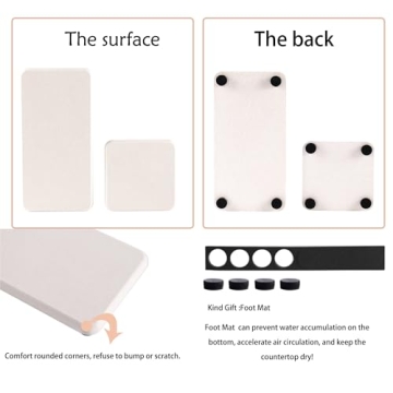 NiuYichee Absorbent Diatomite Coasters for Modern Homes