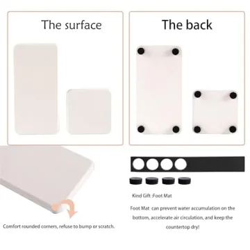 NiuYichee Absorbent Diatomite Coasters for Modern Homes