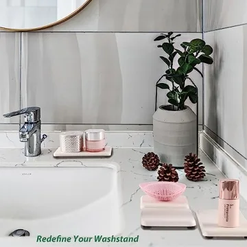 NiuYichee Absorbent Diatomite Coasters for Modern Homes