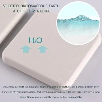 NiuYichee Absorbent Diatomite Coasters for Modern Homes