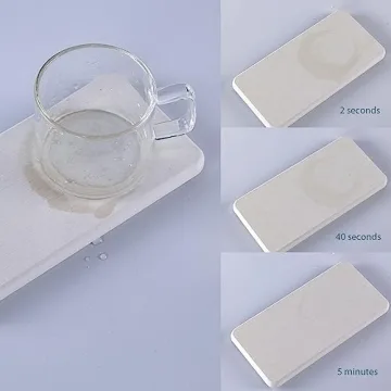 NiuYichee Absorbent Diatomite Coasters for Modern Homes