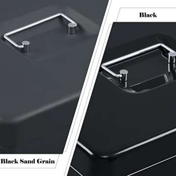 xydled Cash Box with Key Lock and Money Tray Design