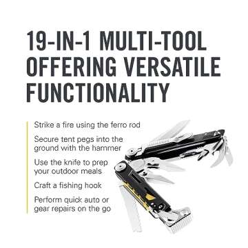 LEATHERMAN, Signal, 19-in-1 Multi-tool for Outdoors, Camping, Hiking, Fishing, Survival, Durable & Lightweight EDC, Made in the USA, Stainless Steel with Nylon Sheath