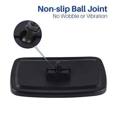 BETOOLL Golf Cart Wide Rear View Mirror for Safety