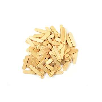 Multicraft Imports Mini Craft Sticks-Natural 1.5" 120/Pkg - Perfect for Creative Projects