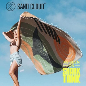 Sand Cloud Extra Large Beach Towel - Quick Dry & Eco-Friendly