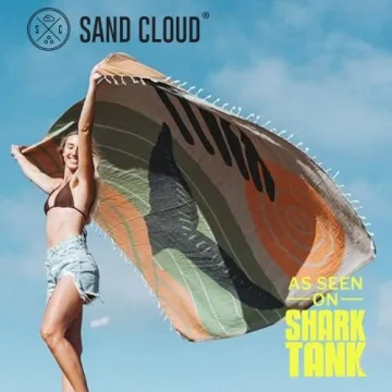 Sand Cloud Extra Large Beach Towel - Quick Dry & Eco-Friendly
